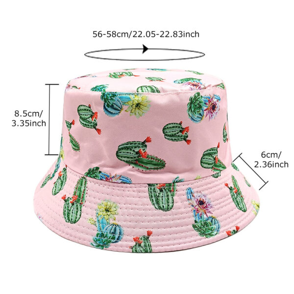 oly-1a4f976f6b4b79afe5065576d3a87985 Wholesale Cactus Print Reversible Fisherman Hat Sun Hat for Men Women Summer Outdoor Fashion Accessory