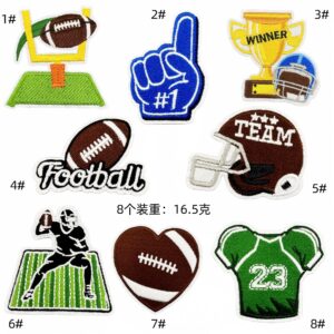 Rugby cloth patch set 8 pieces