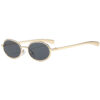 oly-1a70ce757dc4c528f4b497f50ef5e07a Wholesale Vintage Punk Oval Metal Sunglasses Gold Frame Gray Lens UV400 Trendy Fashion Accessory