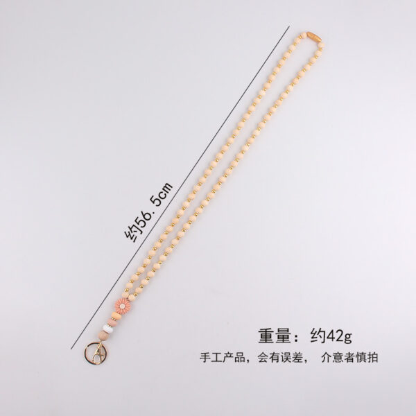Wholesale Silicone Beaded Lanyard Necklace Fashion Accessory