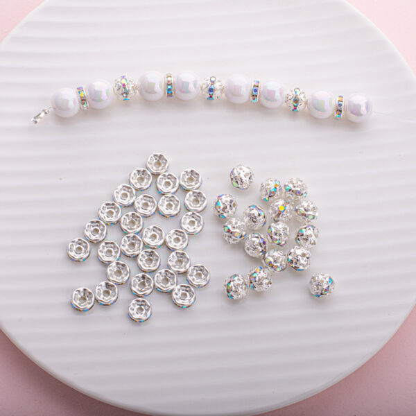 oly-1a98320c87ce6c6113dc168179a5aeb9 Wholesale Silver Electroplated Round Spacer Beads Plastic Resin DIY Jewelry Making and Car Keychain Accessories