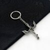 oly-1aa26017196233dc7de2f42a4da18e9a Wholesale Ins Style Golden Skull Cross Keychain, Zinc Alloy Car Key Accessory for Gift and Resale