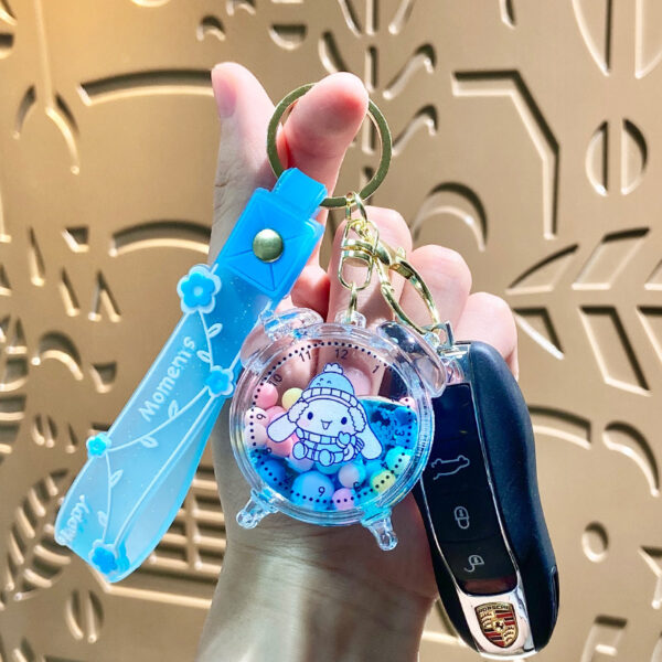 Wholesale Alarm Clock Design Acrylic Keychain Bag Charm Decorative Gift for Resale OLY Exclusive