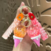 Wholesale Acrylic Glow in the Dark Ice Cream Keychain Bag Charm Car Accessory Gift