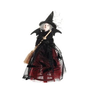 Red witch ornament