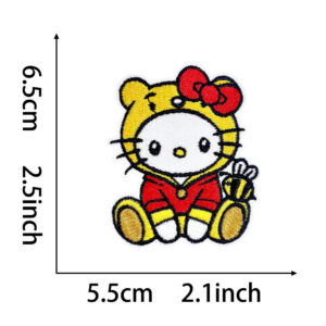 Heated glue *hellokitty4* flat embroidery