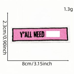 Cartoon english letter fabric patch 11#