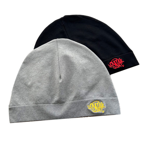 oly-1b1d3246c13e935fa3a1df1b85807286 Wholesale Hip Hop Style Retro Embroidered Knit Beanie Gray Yellow Letter Outdoor Sports Hat Fashion Accessory Gift