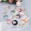 oly-1b2d707a72e5aa3eeadf724576e4ca0d Wholesale Crystal Tree of Life Pendant Keychain Handmade Leather Key Ring Fashion Accessory Boutique Resale Gift