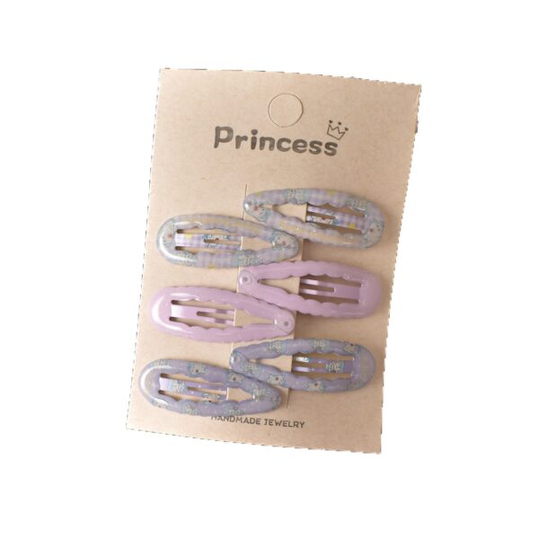 oly-1b32f56a9411355573b1c81a25a133cd Wholesale 6pcs Puppy Print Wavy Water Drop Bb Clips Fashion Accessory Gift