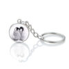 Wholesale Cute Glass Ball Keychain Metal Marine Animal Penguin Keychain Bag Charm Gift