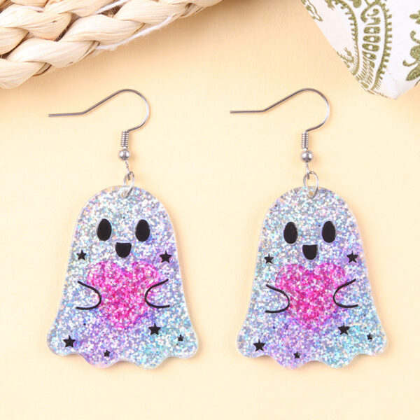 oly-1b3623c3a32d7632dca190f36dec4c48 Wholesale Halloween Bat Pumpkin Ghost Acrylic Earrings Fashion Accessory Party Gift