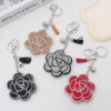 oly-1b39c8cd8d4845b9a78d3071ad0a6a38 Wholesale Plum Blossom Rhinestone Keychain, Fashion Car Key Accessory, Gift for Wedding Party