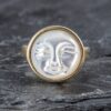 oly-1b6126b209579c782f8e8bfd48779298 Wholesale Retro Face Ring Gold Alloy Adjustable Jewelry Accessory Gift