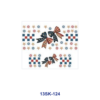 Wholesale 8pcs Cute Bow & Pattern Mini Cup Keychain Sticker