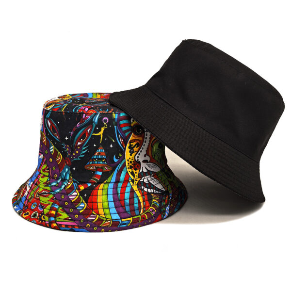 Wholesale Stylish Cartoon Bucket Hat Men's Mushroom Face Pattern Sun Protection Resale Accessory