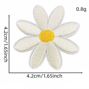 Beige large floral patch #25
