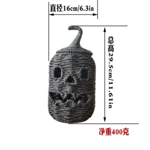 Pumpkin black model a 16*16* height 29.5cm weight about 400 grams