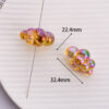 oly-1b87ab904fbfcb47d31d042ab77ac211 Wholesale Cloud Shaped Acrylic Beads Transparent UV Coated DIY Jewelry Bag Charm Car Key Accessory