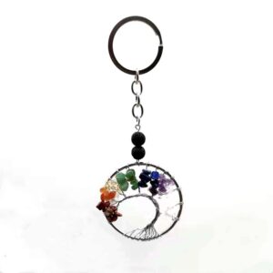 White K Curved Keychain