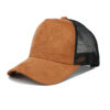Wholesale Suede Mesh Baseball Cap Breathable Adjustable Color Block Unisex Trendy Casual Hat
