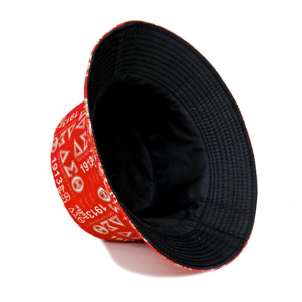 Wholesale Stylish Geometric Pattern Bucket Hat Sun Protection Foldable Outdoor Travel Hat