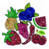 Wholesale Fruit Sequin Embroidery Patch Fashion Accessory for DIY and Gift