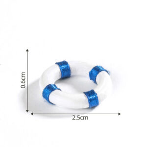 Wooden swimming ring, blue