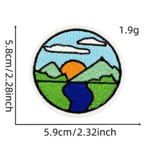 Landscape cloth stickers 14#