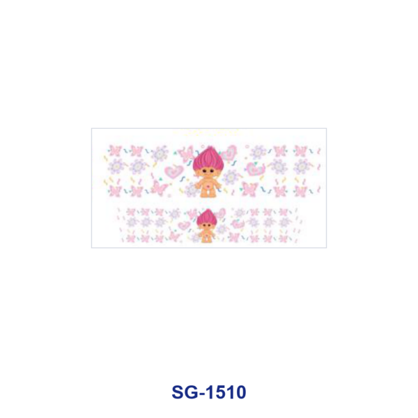 oly-1bcb94fc31b6c575779ba936bb075a08 Wholesale 8pcs Mixed Cute Cartoon Girl Floral Print 3oz Cup Stickers Wrap OLY Exclusive