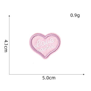 Pink Love Cloth Sticker -4#* Ironing Adhesive