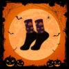 Wholesale Halloween Cartoon Print Socks Unisex Polyester Middle Tube Sweat Absorbing Winter Casual