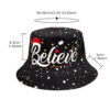 oly-1bdfe89f6e54bc2dcb8c193c1d320dd1 Wholesale Trendy Santa Claus Pattern Fisherman Hat Sun Protection Foldable Bucket Hat Boutique Resale