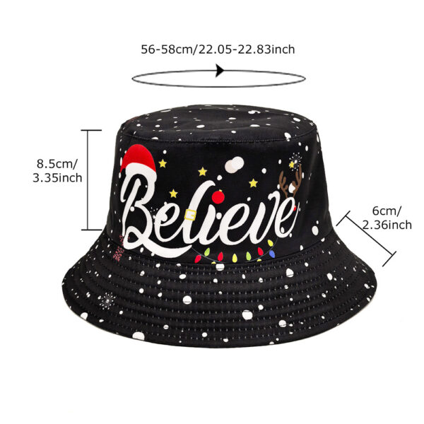 oly-1bdfe89f6e54bc2dcb8c193c1d320dd1 Wholesale Trendy Santa Claus Pattern Fisherman Hat Sun Protection Foldable Bucket Hat Boutique Resale
