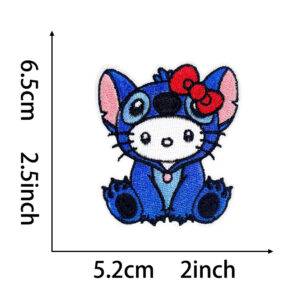 Heated glue *hellokitty2* flat embroidery