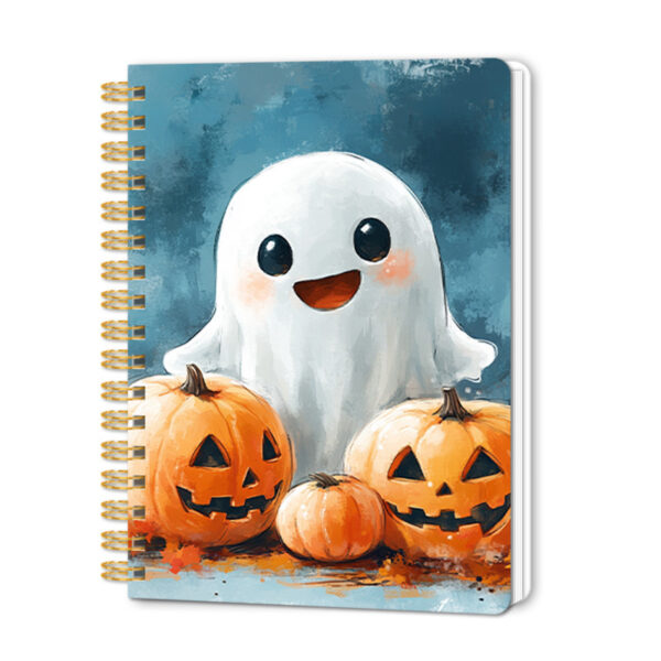 oly-1be8a308a6517e0aa5dc10dd38066693 Wholesale Trendy Halloween Jack O Lantern A6 Spiral Notebook 80 Sheets Party Favor