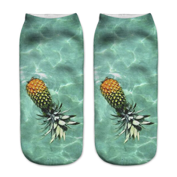 oly-1bff9d13a359c71970efe60ba9b6e5ee Wholesale 3D Donut Print Socks Fun Cartoon Design Casual Short Barrel Socks Great Gift for Men and Women
