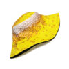 Wholesale Yellow Beer Print Bucket Hat Unisex Sun Protection Casual Outdoor Gift