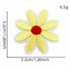 Wholesale 45pcs Multi Color Embroidered Flower Patches Polyester Thread for Clothing Bag Decoration Craft Supply