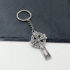 Wholesale Celtic Cross Keychain Pendant Silver Metal Car Key Accessory