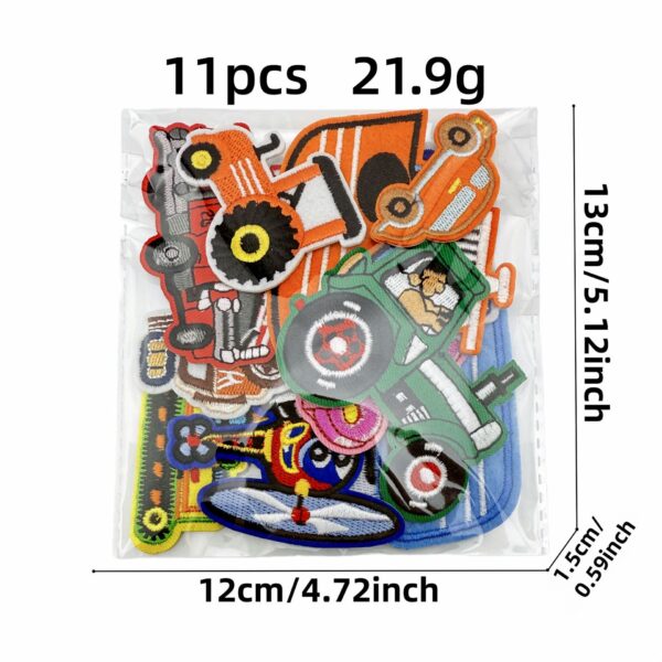 oly-1c2540ea7ac5e8d779a710cefeeb90c5 Wholesale Cartoon Car Embroidered Applique Polyester Thread Fashion Accessory Bag Charm Decoration