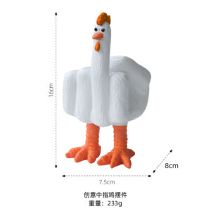 Creative middle finger chicken ornaments
