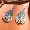 oly-1c2d291c8e0a361912caf2898cb57ae9 Wholesale Acrylic Halloween Ghost Pumpkin Earrings Trendy Cartoon Ear Studs for Party and Everyday Wear