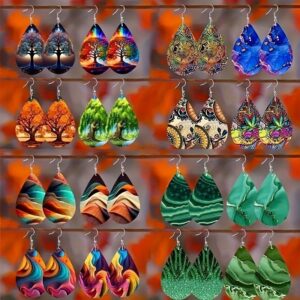 Wholesale Bohemian Water Drop Acrylic Earrings Party Wear Fashion Accessory