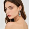 oly-1c525cb25725f1e5075b0175153ac376 Wholesale Vintage Turquoise Bohemian Statement Earrings Gift Party Wear Jewelry Accessory