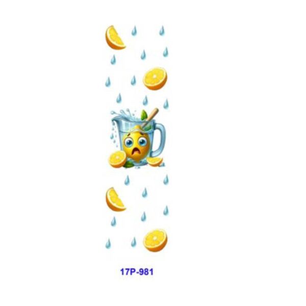 Wholesale 2/8/16pcs UV DTF Stickers Summer Cute Cartoon Lemon Fruit Patterns Pen and Bookmark Stickers