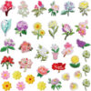 oly-1c5f691a76e794f0972d9e1633d1f0bb Wholesale Peony Flower Embroidered Iron-on Patch Clothing Decorative Accessory Boutique Resale Gift