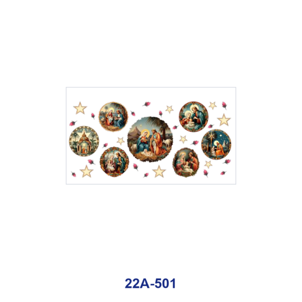oly-1c68dd87cb5913ae02fb5ceab6c6f5e4 Wholesale 5pcs Watercolor Golden Star Crescent Moon Retro Dome Village Character Mixed Decor Prints 16oz Cup UV DTF Wraps