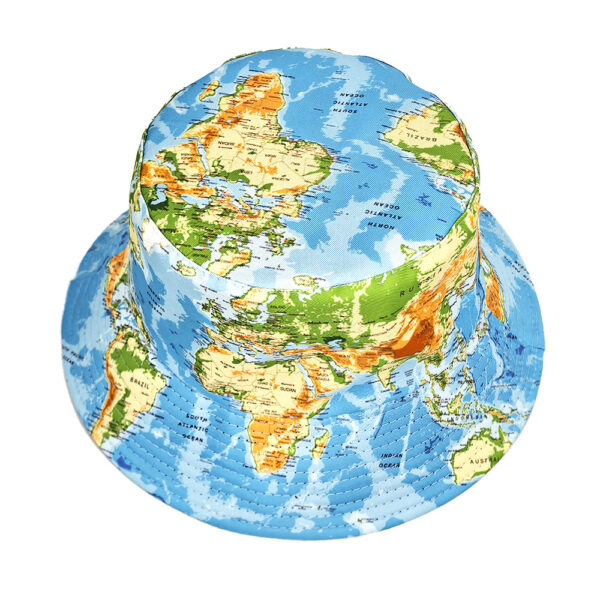 oly-1c6ec63f506e08afb2949809596dd8d8 Wholesale Map Print Bucket Hat Sun Protection Outdoor Casual Hat for Men