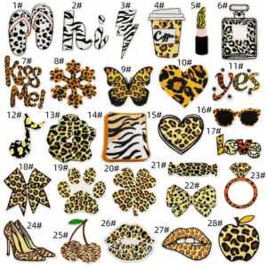 Valentine's day cloth patch set of 28 pieces